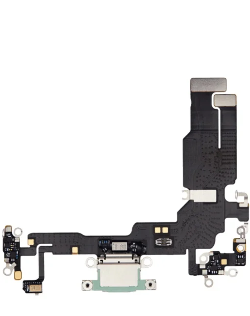 Repuesto original para unidad de carga iPhone 15. Flex de carga iPhone 15. Cargador iPhone 15. Reparación iPhone 15.