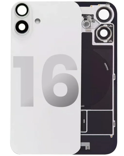 Repuesto Tapadera iPhone 16. Tapadera iPhone 16. Tapa iPhone 16. Reparación iPhone 16.